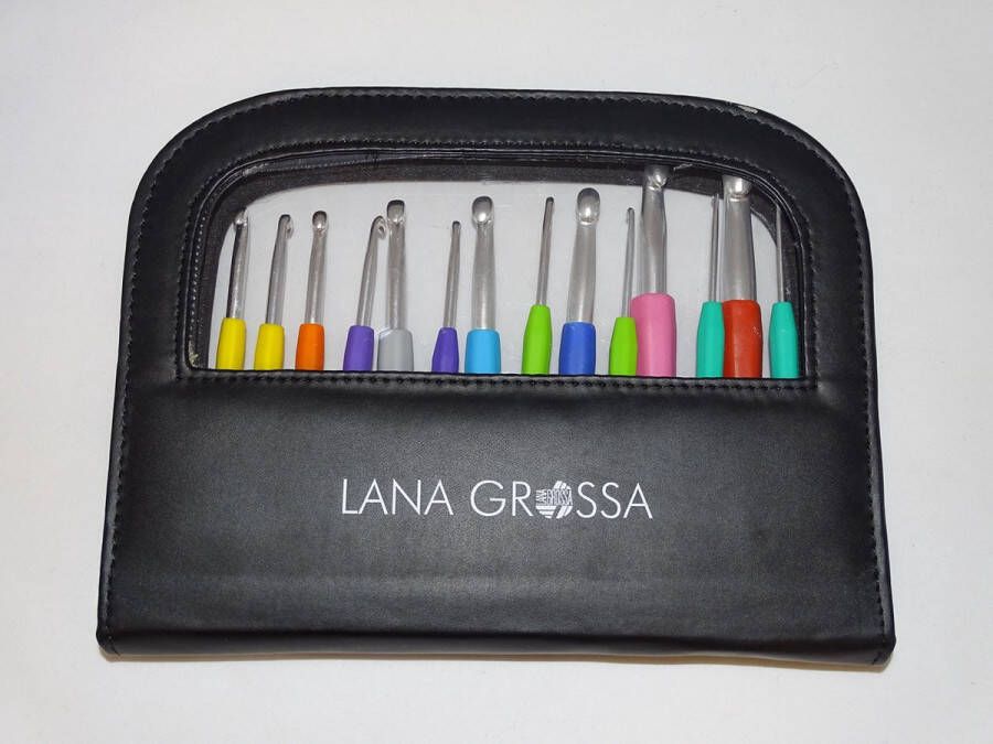 Lana Grossa Haaknaalden Set in Luxe Etui