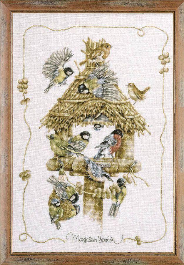 Lanarte borduurpakket 34274 marjolein bastin vogelhuisje