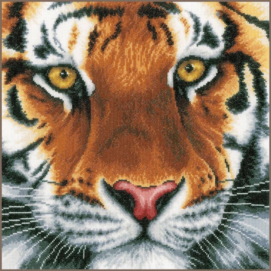 Lanarte borduurpakket PN0156010 tijger close-up