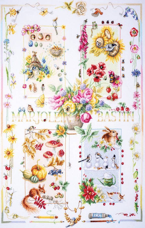 Lanarte borduurpakket PN0188067 marjolein bastin vier jaargetijden seizoenen (limited edition!)