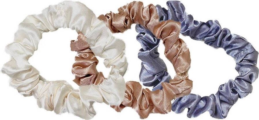 Landlit Mix Light Small Scrunchies Haaraccessoires White Pink Blue