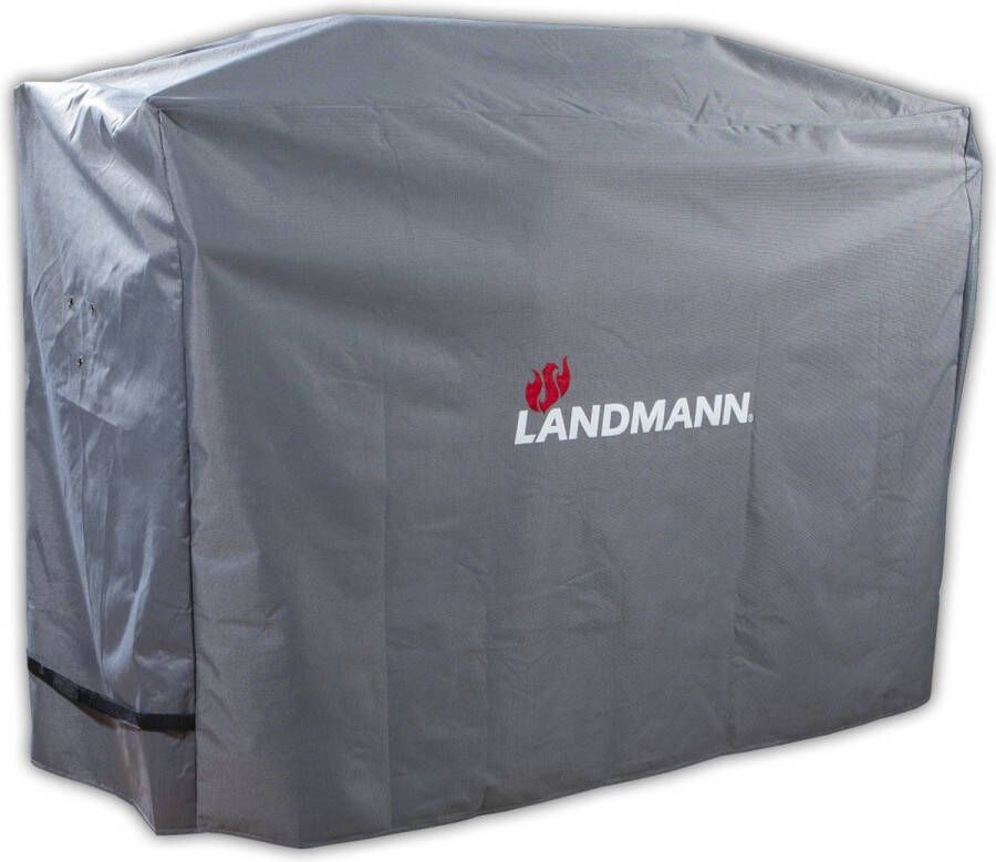 Landmann Premium beschermhoes XL 145 x 120 x 60 cm Grijs UV bestendig Regenbestendig Bestendig tegen extreme kou tot 15 graden onder nul