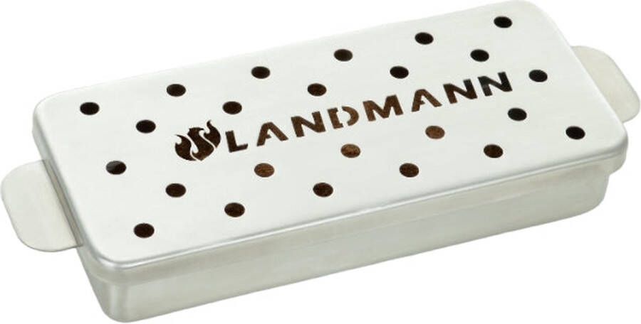 Landmann selection Rvs Bbq Rookbox 700ml Gas- houtskoolbarbecue 12x27 5x4 5 Cm