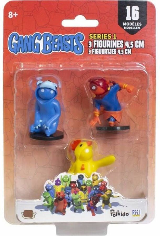 Lansay Actiefiguren Gang Beasts Lot #2 4 5 cm 3 Onderdelen