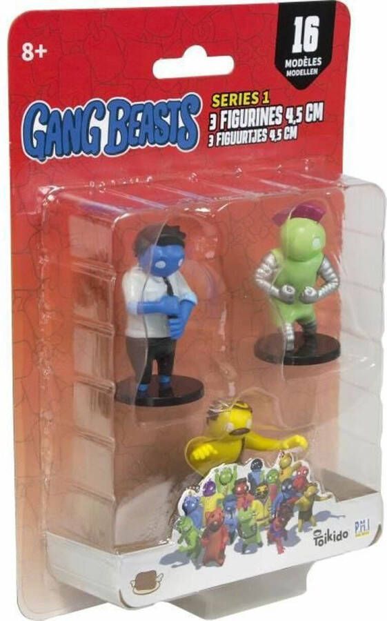 Lansay Actiefiguren Gang Beasts Lot #3 4 5 cm 3 Onderdelen