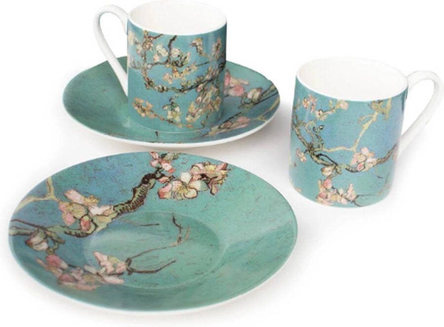 LANZFELD Espresso set Almond Blossom Vincent van Gogh