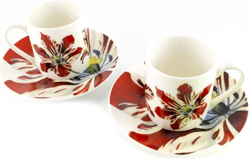 Lanzfeld (museumwebshop.com) Espresso set Tulpen Rijksmuseum