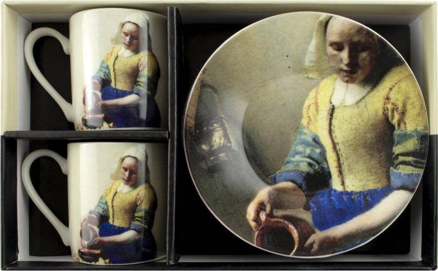 Lanzfeld (museumwebshop.com) Espresso set Vermeer De Melkmeid Rijksmuseum