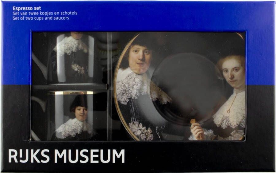 Lanzfeld (museumwebshop.com) Espresso set Rembrandt Marten en Oopjen Rijksmuseum