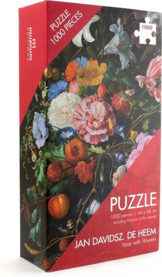 Lanzfeld (museumwebshop.com) Puzzel 1000 stukjes De Heem Stilleven met bloemen