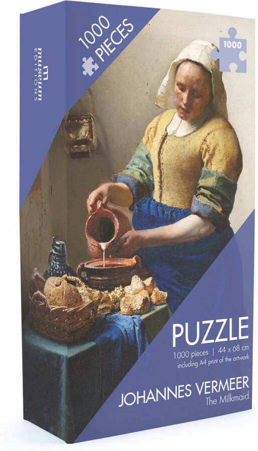 Lanzfeld (museumwebshop.com) Puzzel 1000 stukjes Johannes Vermeer Melkmeid