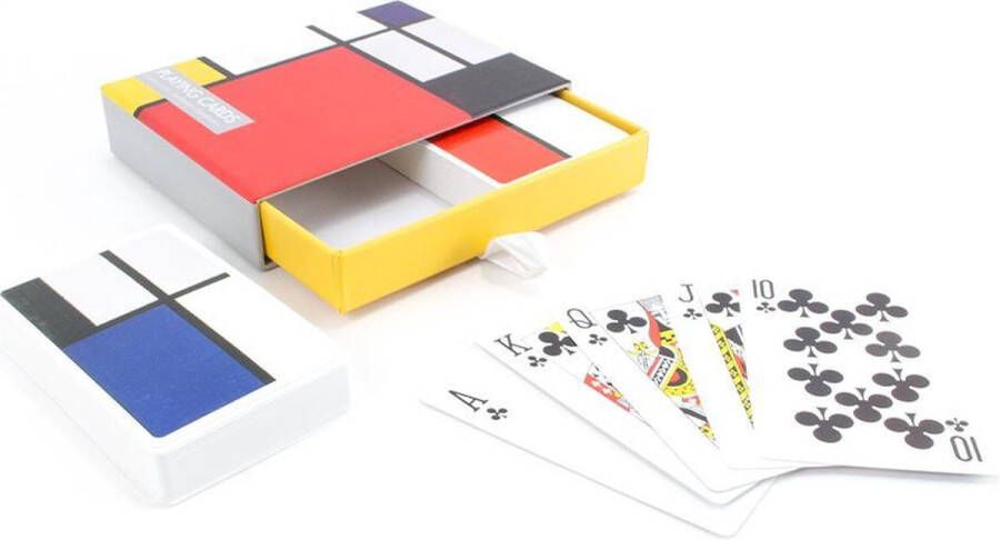 Lanzfeld (museumwebshop.com) Set van 2 speelkaarten Piet Mondriaan