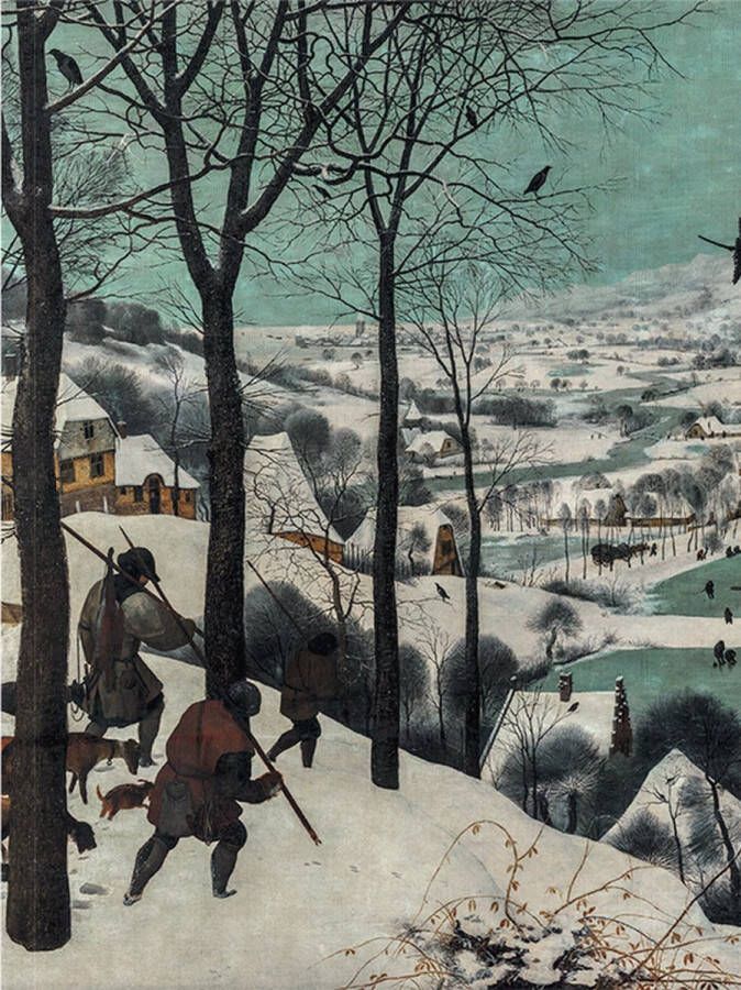 Lanzfeld (museumwebshop.com) Softcover kunst schetsboek Brueghel Jagers in de sneeuw