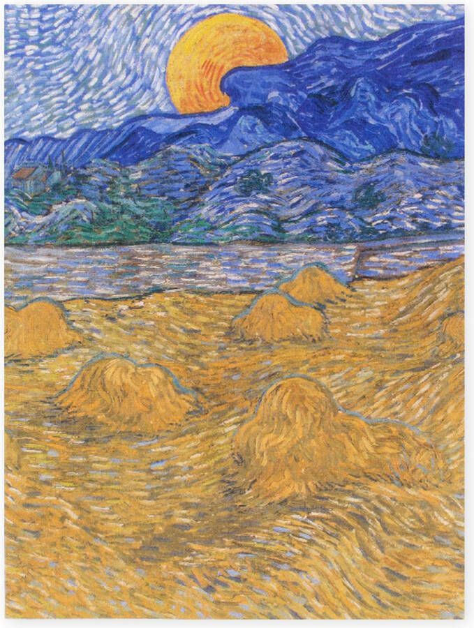 Lanzfeld (museumwebshop.com) Softcover kunst schetsboek Kröller-Müller Museum Landschap met korenschelven Vincent van Gogh