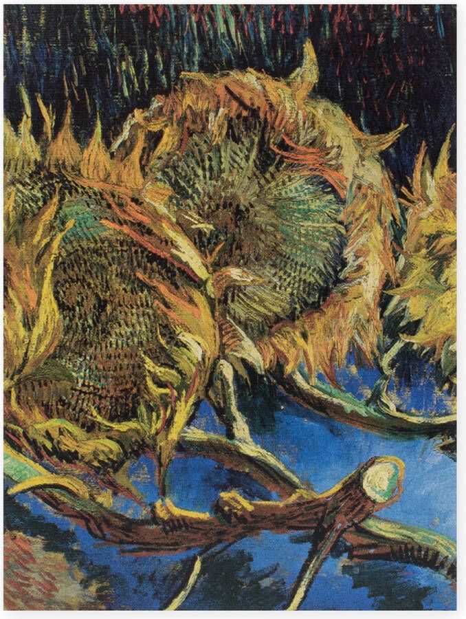 Lanzfeld (museumwebshop.com) Softcover kunst schetsboek Kröller-Müller Museum Vier uitgebloeide zonnebloemen Vincent van Gogh