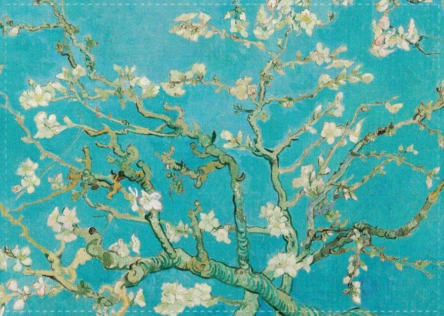 LANZFELD Theedoek Amandelbloesem Van Gogh
