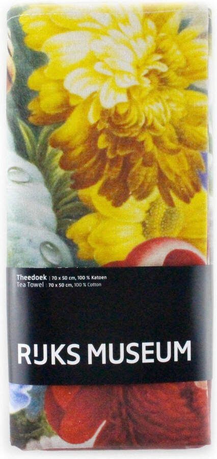 LANZFELD Theedoek Flower still life Henstenburg 50 x 70 cm