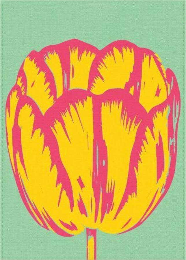Lanzfeld (museumwebshop.com) Theedoek Tulp Pop lijn Groen