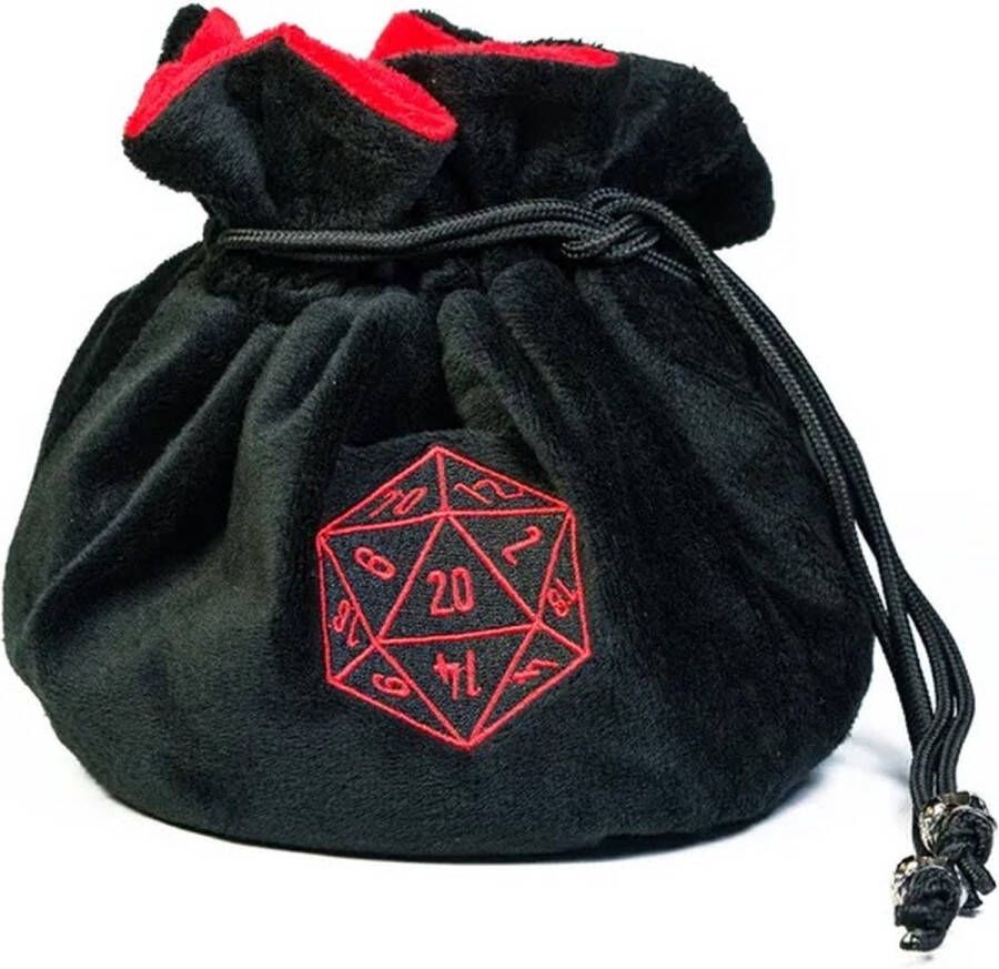 Lapi Toys Dungeons and Dragons Dice Bag DnD dice bag D&D storage bag Dice Pouch Polydice bag Fluweel Zwart