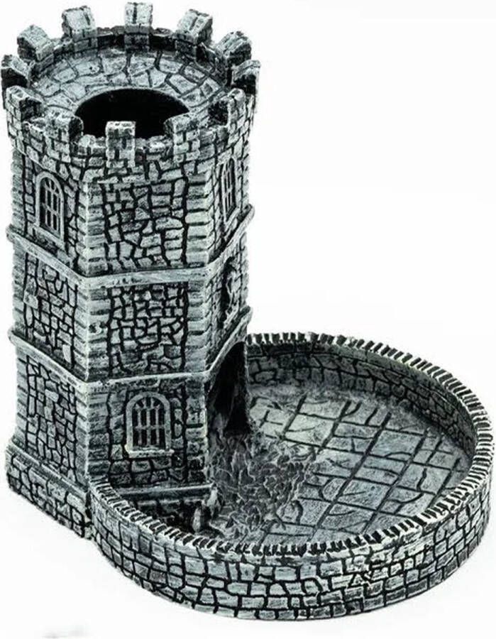 Lapi Toys Dungeons and Dragons dice tower Dungeons and Dragons Dice tower DND D&D Dobbelpiste Dobbeltoren Resin Zilver