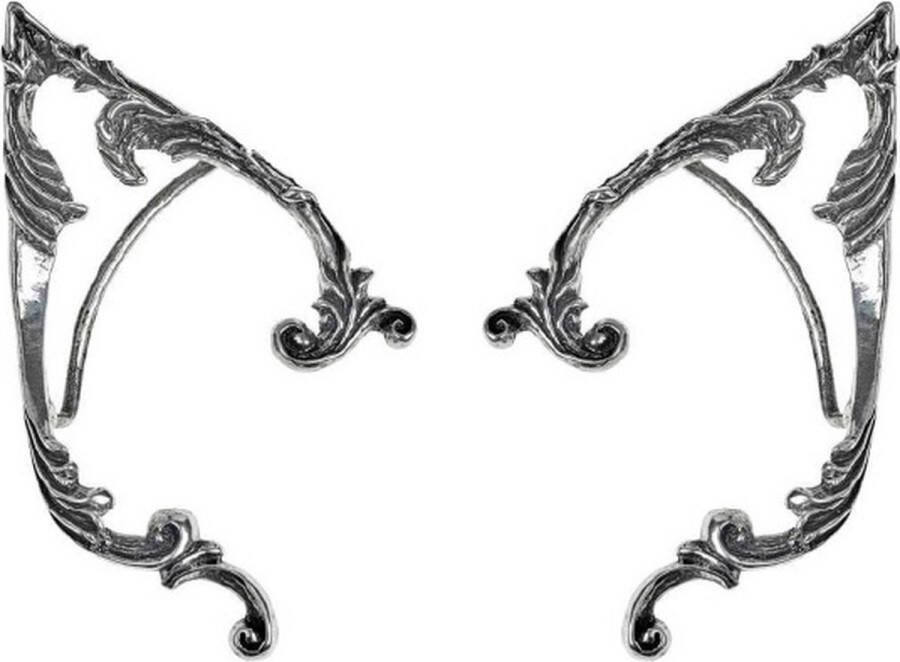 Lapi Toys Dungeons and Dragons Elfen Oren Elven Oren Elf Oren Cosplay Earcuffs Fantasy 2 stuks Zink Met oorbel gaatje Zilverkleurig