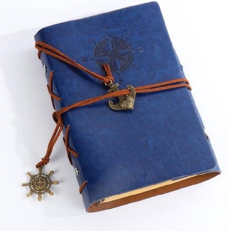 Lapi Toys Dungeons and Dragons notitieboek DnD D&D Fantasy Notitieboek A5 Imitatieleer Blauw