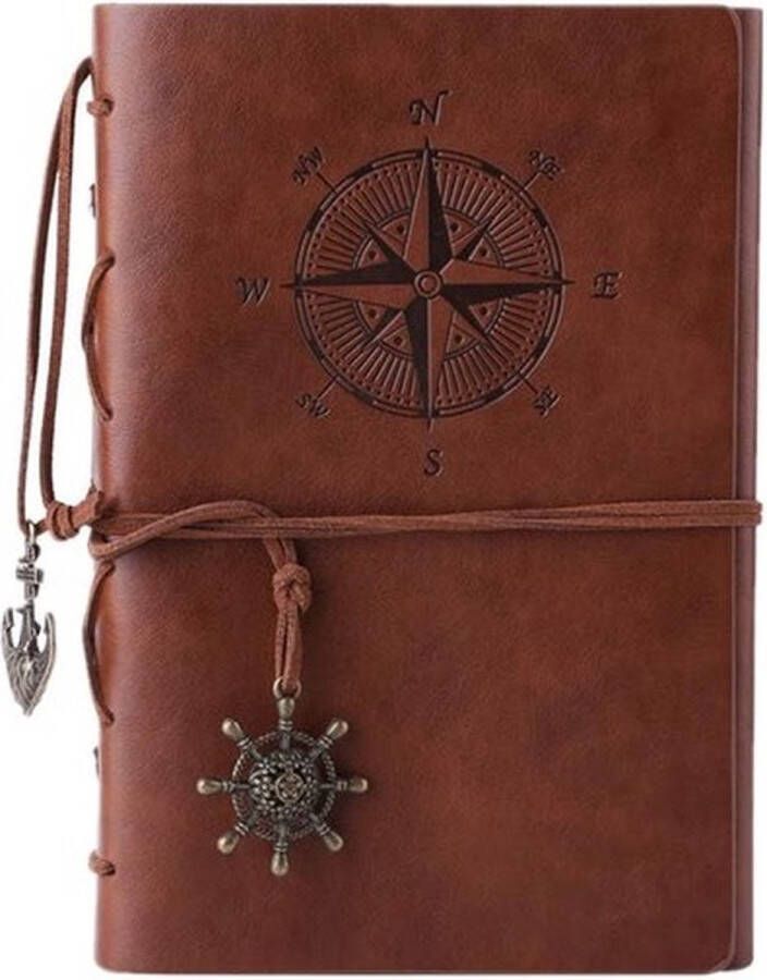 Lapi Toys Dungeons and Dragons notitieboek DnD D&D Fantasy Notitieboek A5 Imitatieleer Bruin