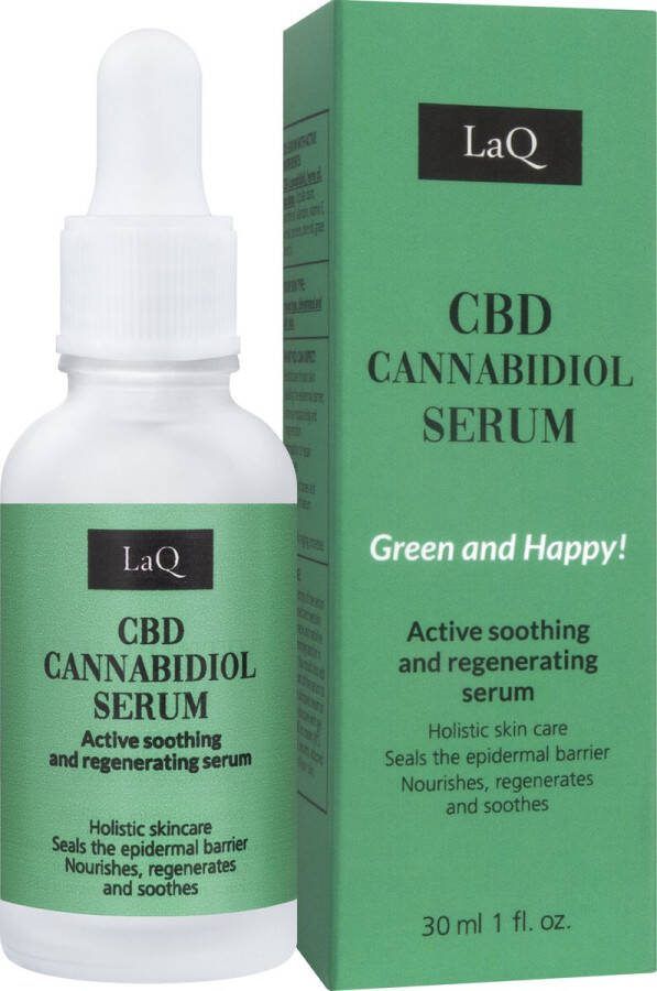 LaQ CBD Cannabidiol Serum Gezichtsserum voor Probleemhuid Gevoelige Huid Acne 30ml