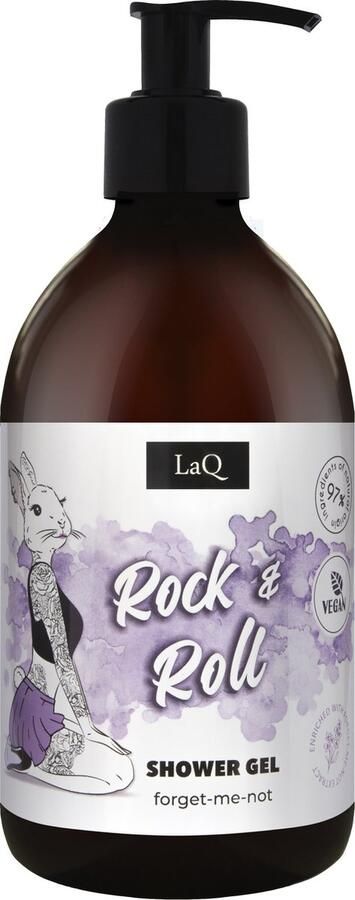 LaQ Rock & Roll Shower Gel Vrouwen Verfijnde Geur van Mandarijn en Vanille Natuurlijk en Vegan 500ml