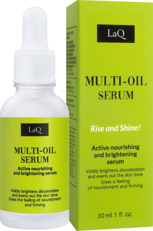 LaQ Multi-Oil Serum Gezichtsserum met Vitamines C+E Voedend & Anti-Rimpel Geurloos 30ml