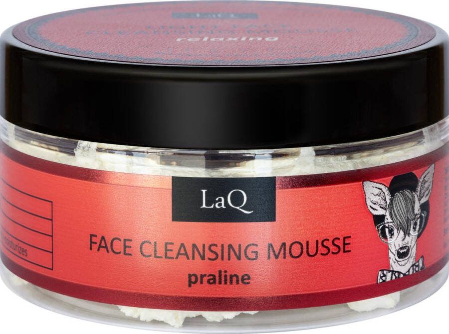 LaQ Praline Reinigingsmousse Gezicht Licht Luchtig Hydraterend Natuurlijk en Vegan 70g