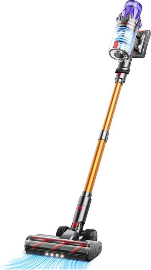 Laresar V7 Snoerloze stofzuiger Handheld 500W 50KPA zuigkracht Verwijderbare batterij