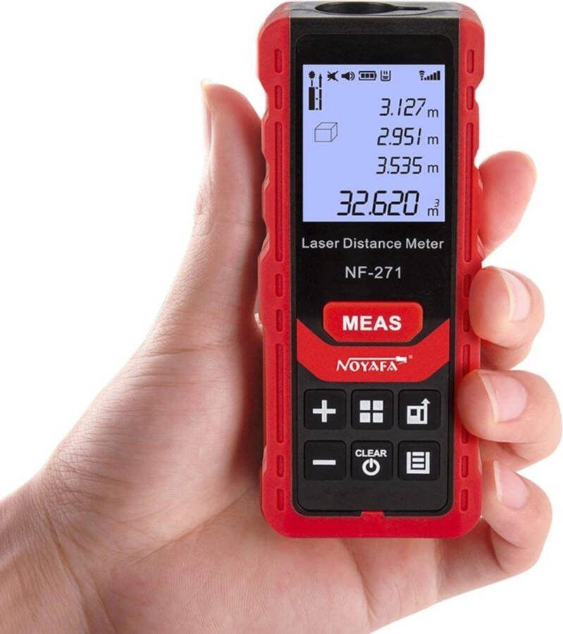LaserTech Lasermeter Afstandmeter Laser Meetapparatuur 40 Meter Bereik Inclusief Batterijen