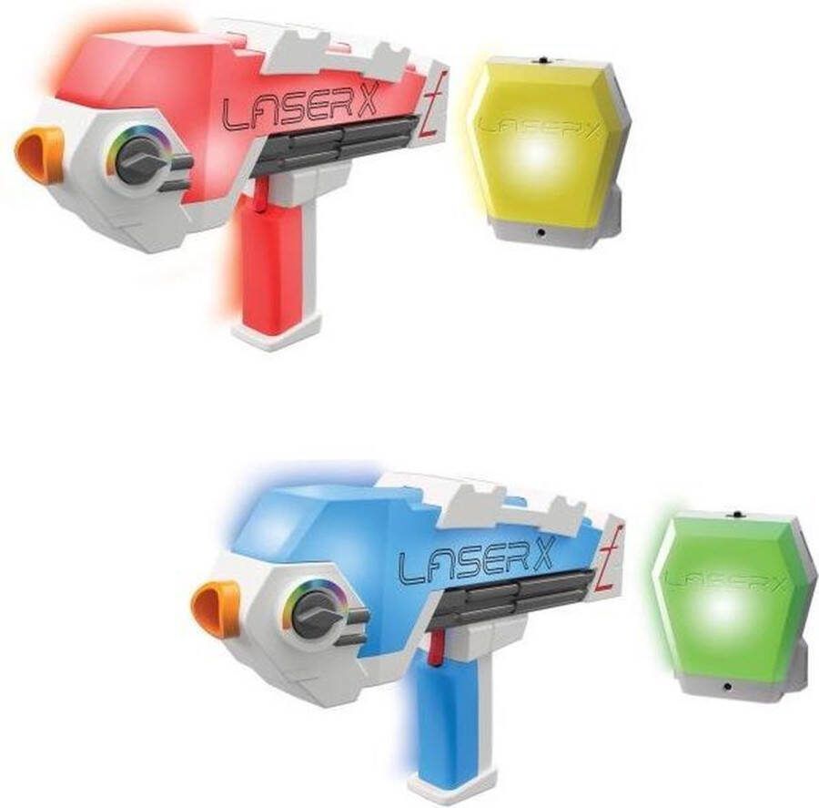 LaserX Laser X Revolution Lasergame Set Voor Kinderen Met 2 Laserguns en 2 Vesten