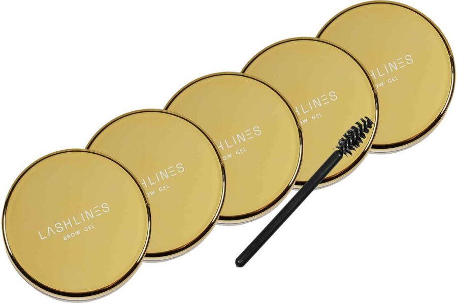 Lash Lines Brow Gel Wimper Gel Wimpers Wenkbrauwen 5 stuks