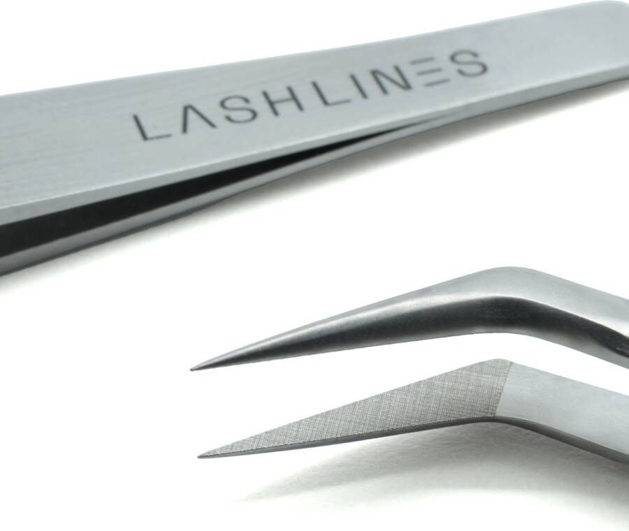 Lash Lines Tweezer T12 Fiber Tip Volume Tweezer Russian Volume Pincet Wimperextensions Roestvrij staal