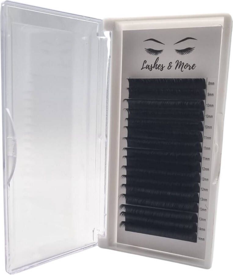 Lashes and More Lashes & More wimperextensions – Autofan Lashes C Krul – Dikte 0.07 – Lengte mixed – 16 rijen in een tray – Russian Volume – Easy Fanning lashes – Volume lashes nepwimpers Verkrijgbaar in C en D krul en in dikte 0.05 en 0.07