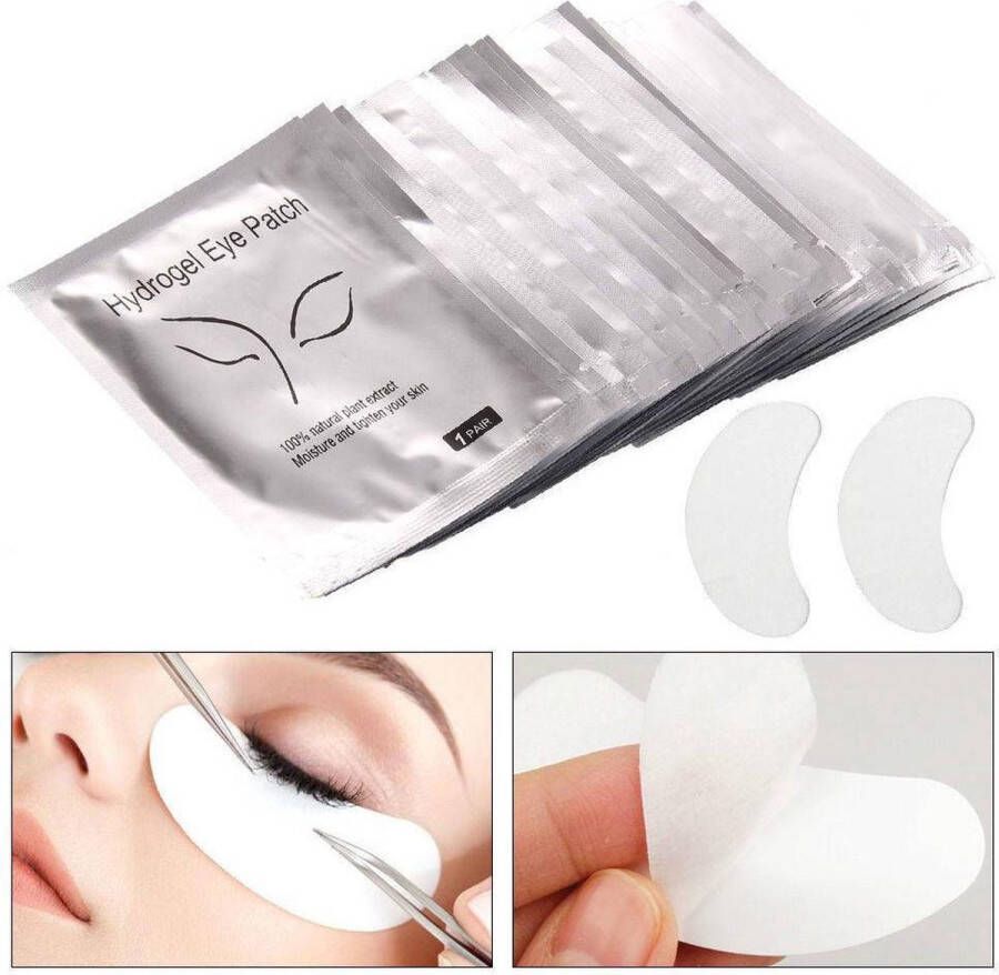 Lashes & More 50 PAAR EYE PADS(100 Stuks) WIMPEREXTENSION GELPADS EYEPADS EYE GEL PATCH OOGKUSSENS PLUISVRIJ