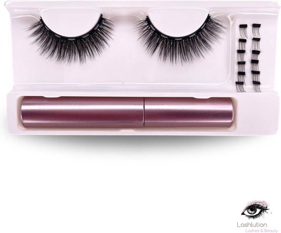 Lashlution Magnetische Wimpers Kimberly Dramatic Collectie Starterkit Magnetische Eyeliner en Anchor Magneten