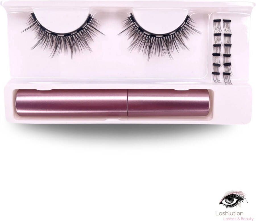 Lashlution Magnetische Wimpers Nadine Dramatic Collectie Starterkit Magnetische Eyeliner en Anchor Magneten