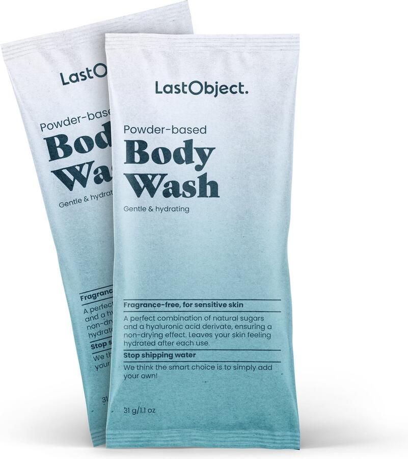Lastobject zeep voor het lichaam navulverpakking alleen water toevoegen 1 zakje goed voor 250 ml geschikt voor bestaande zeeppompjes