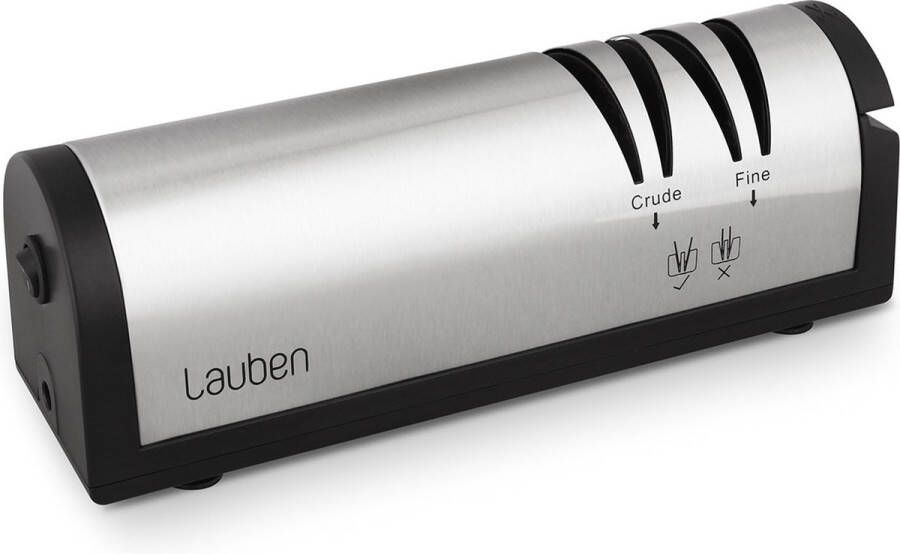 Lauben Messenslijper Elektrisch Multifunctioneel Messenslijper Geschikt voor messen schroevendraaiers en scharen Anti slip Zilver