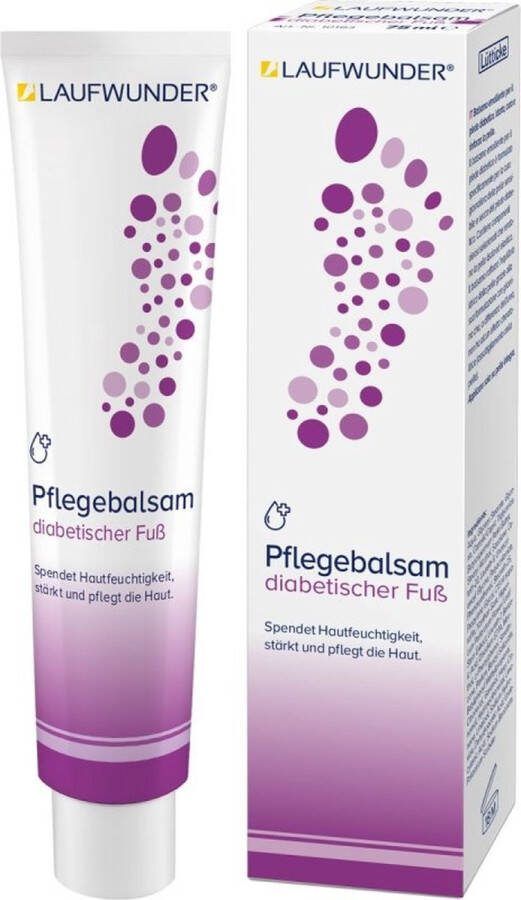Laufwunder diabetische voetcreme Inhoud: 75ml Wit Creme Hydraterend en werkt tegen uitdroging