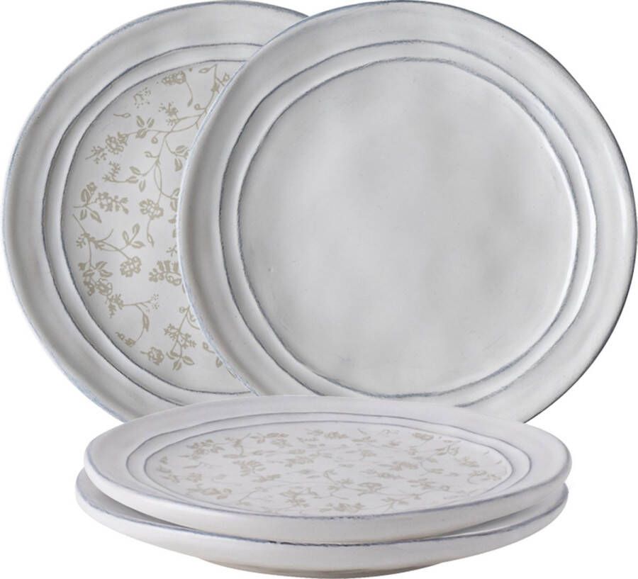 Laura Ashley Artisan Collectables Borden set van 4 Ø 20cm Kerst servies