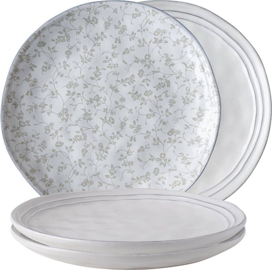 Laura Ashley ontbijtbord in giftbox Artisan (ø23 cm) (set van 4)