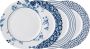 Laura Ashley Blueprint Collectables Borden set van 4 20cm Assorti Kerst Servies Borden - Thumbnail 1