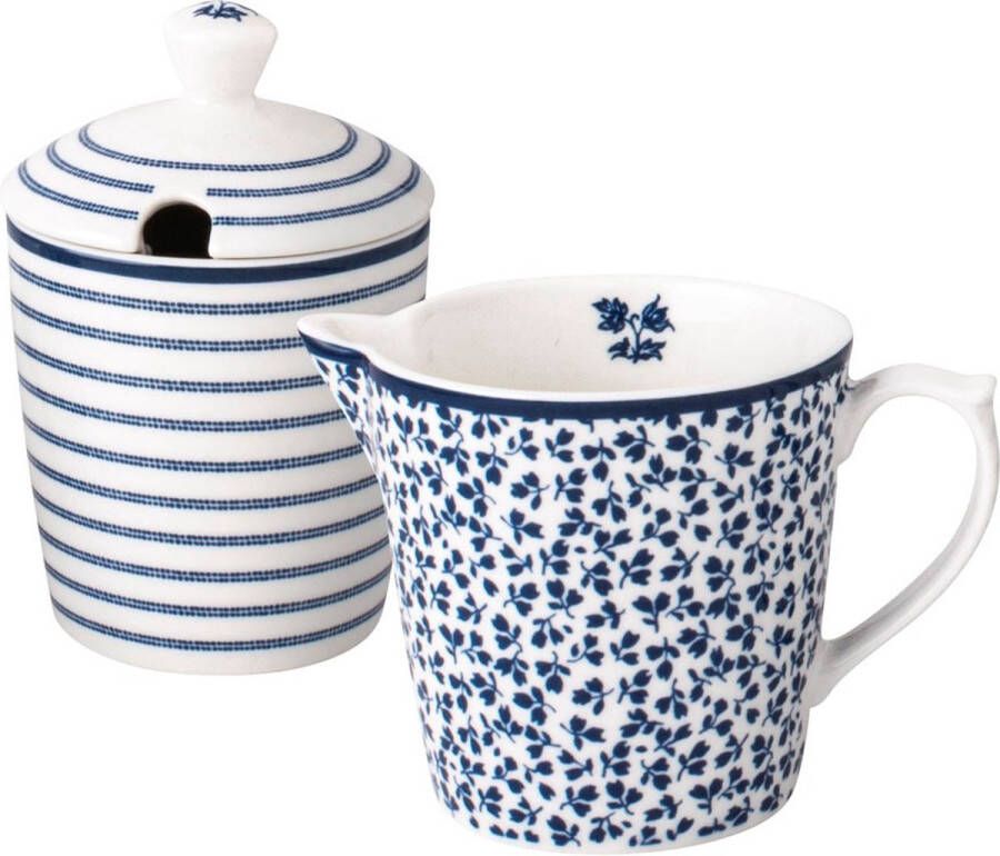 Laura Ashley Blueprint Collectables Melkkan en Suikerpot Geschenkset