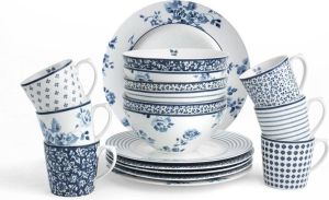 Laura Ashley Blueprint Collectables Serviesset 4 persoons 18 Delig Servies