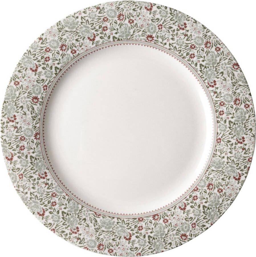 Laura Ashley Bord plat 23 cm Groen Rood