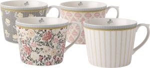 Laura Ashley Tea Collectables Mokken set van 4 Laag Assorti 30 cl